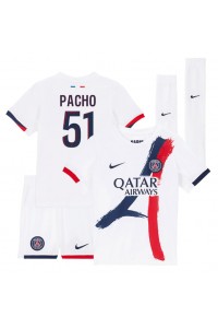 Fotbalové Dres Paris Saint-Germain Willian Pacho #51 Dětské Venkovní Oblečení 2024-25 Krátký Rukáv (+ trenýrky)